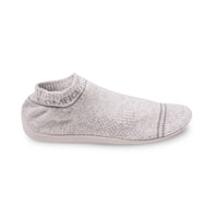 Cloudstep Reach in Mist Grey, side profile showing Adaptive Knit Upper